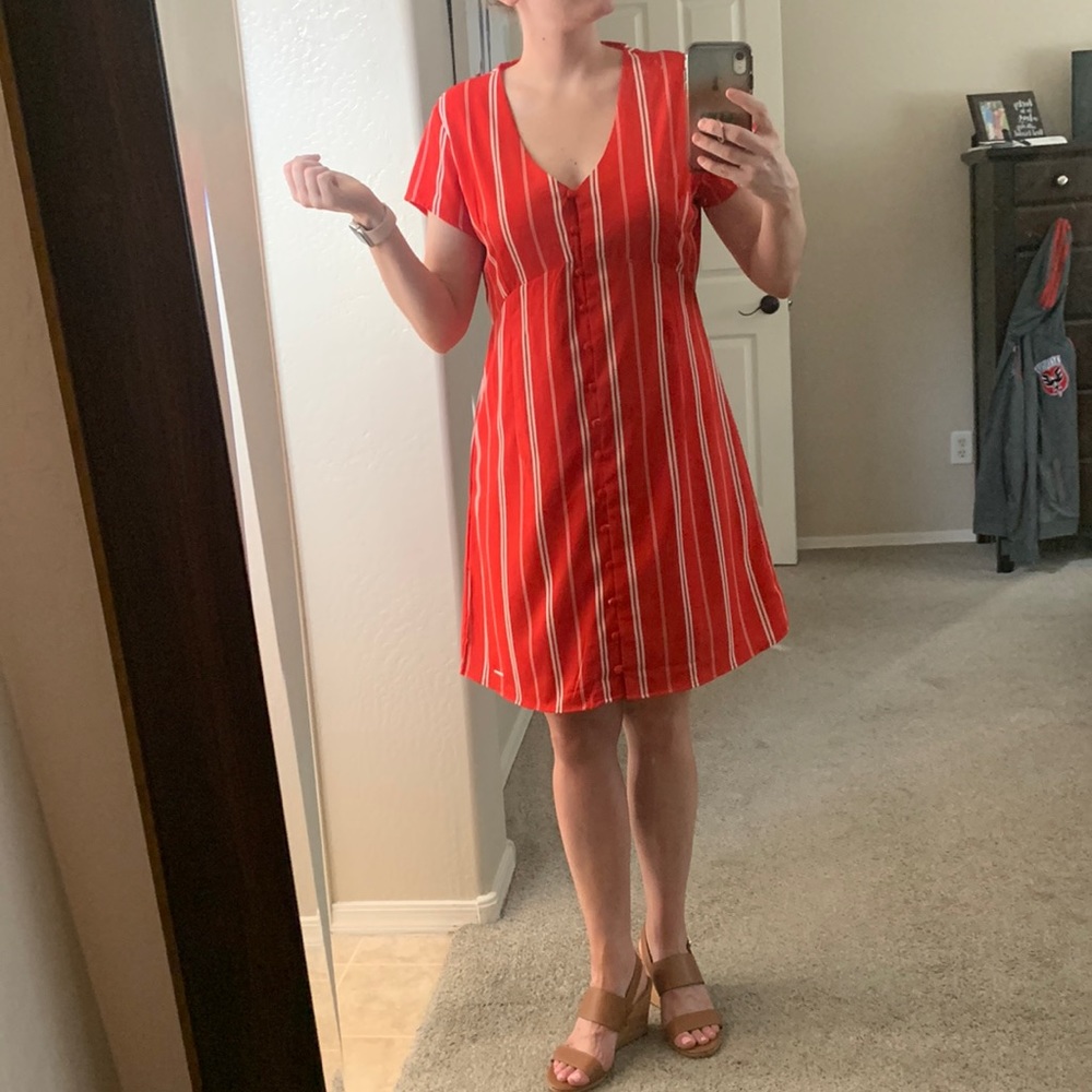 Red U.S Polo dress size medium